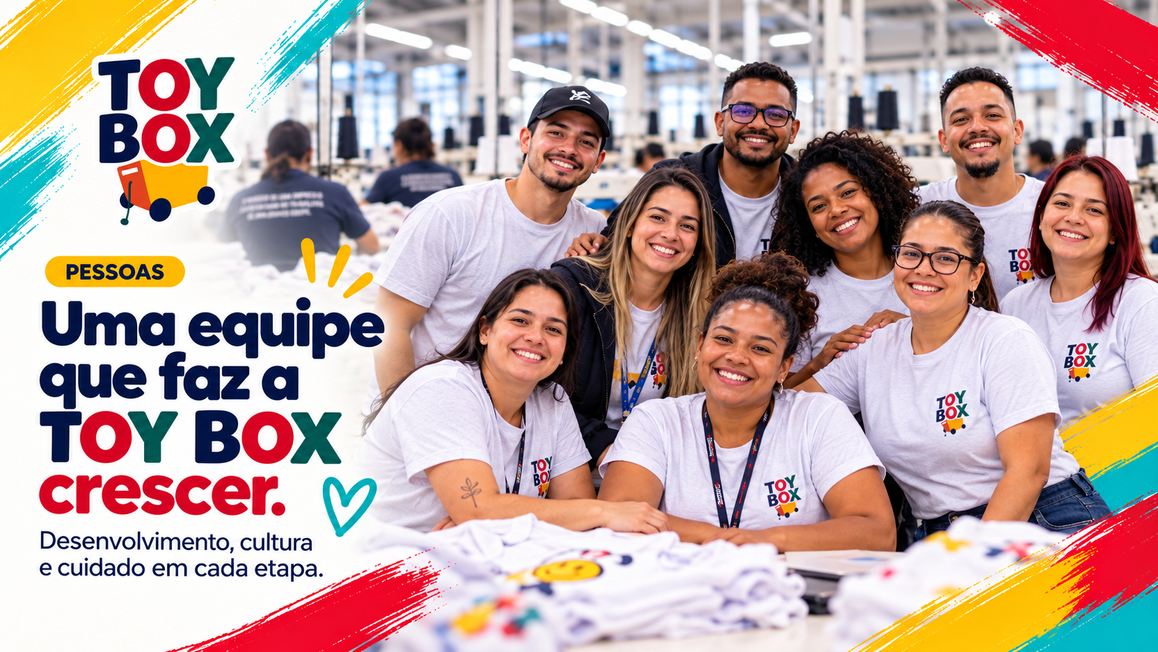 Pessoas Toy Box — equipe, cultura e desenvolvimento